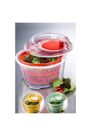 Salad Dryer Salad Drying Basket with Strainer Salad Spinner - Gondol