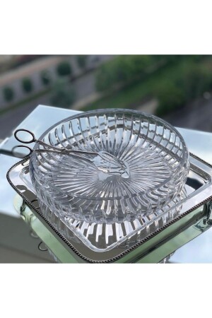 Salatschüssel aus geschliffenem Kristallglas, 27 cm, 12879345908 - Paşabahçe