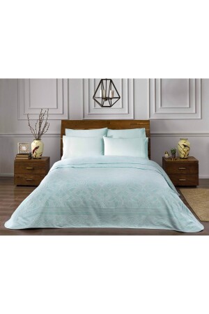 Salice Jacquard Double Pique Set Türkis bakucuzaal TACH000097 - Taç