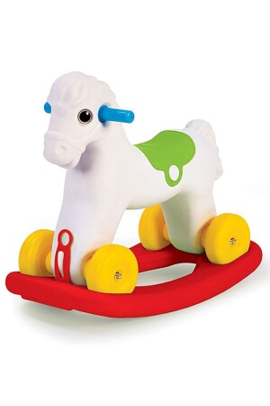 Sallanan Tekerlekli At Pony 7077 Beyaz H24097077SS1 - Dolu