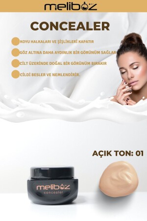 Salmon Concealer Concealer Cream 15ml Light Tone - Meliboz