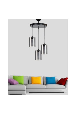 Saloon 3-teilige Pendelleuchte Kronleuchter E42 ES-CM3GR - Eslight