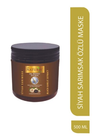 Salt-Free Hair Mask 500 Ml Hair Care Mask with Natural Black Garlic Extract for All Hair Types - Naturix