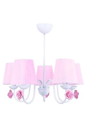 Samara 5 Li Avize Beyaz (PEMBE ŞAPKALI) PA.0019 - polataydinlatma