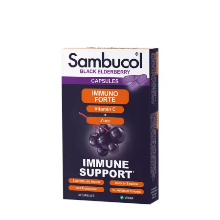 Sambucol Immuno Forte Capsules (30 Capsules) - Sambucol