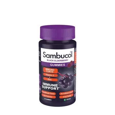 Sambucol Immuno Forte Gummies (30 Gummies, Black Elderberry) - Sambucol