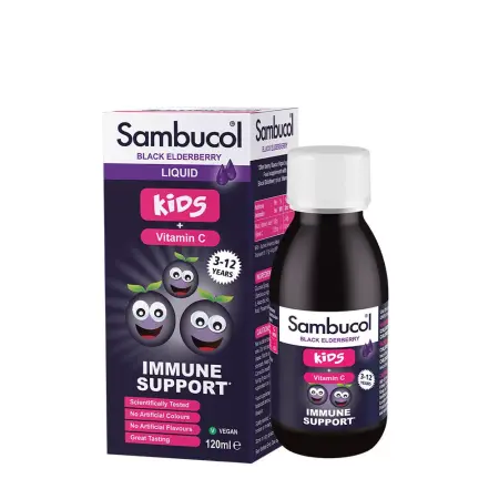 Sambucol Kids Liquid (120 ml, Black Elderberry) - Sambucol