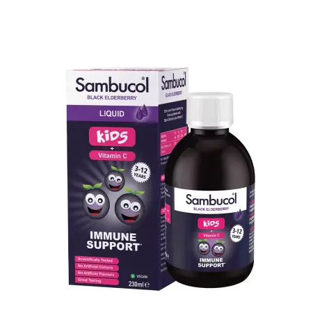 Sambucol Kids Liquid (230 ml, Black Elderberry) - Sambucol