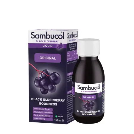 Sambucol Original Liquid (120 ml, Black Elderberry) - Sambucol