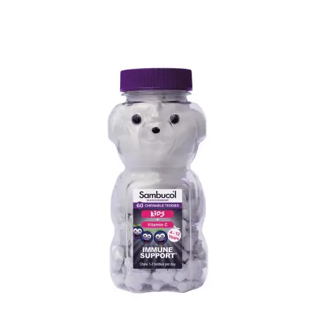 Sambucol Teddies (60 Chewables, Black Elderberry) - Sambucol