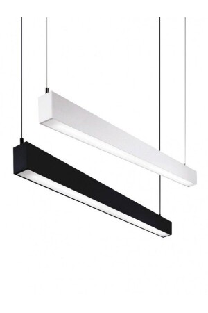 Samsung Led Lineer Armatür 100cm(SİYAH KASA,GÜN İŞIĞI 3000K)sarkıt Modern Avize Salon Mutfak 22w 3020 4580 - Mikro Aydınlatma