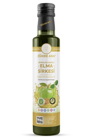 Sandaloz Gummy Apple Cider Vinegar Natural Fermentation Sandalwood Apple Vinegar 500 ml - Zühre Ana