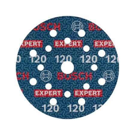 Sanding disc BOSCH Expert 0780 125mm P120 Velcro, 50pcs. - Bosch Accessories
