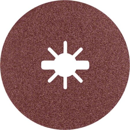 Sanding disc BOSCH Expert R781 Prisma Ceramic X-LOCK Fibre Disc, 115mm, 22.23mm, G80, 5pcs. - Bosch Accessories
