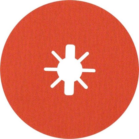 Sanding disc BOSCH Expert R782 Prisma Ceramic X-LOCK Fibre Disc, 125mm, 22.23mm, G80, 5pcs. - Bosch Accessories
