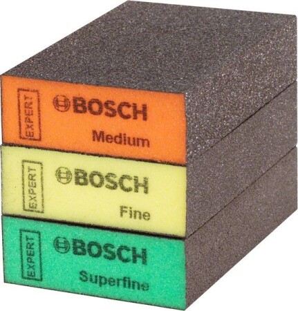 Sanding pad BOSCH Expert S471 Standard, 69x97x26mm, M, F, SF, 3 pcs. - Bosch Accessories
