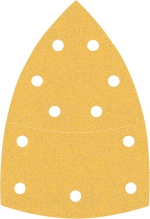 Sanding paper BOSCH Expert C470, for multi-function sanders, 11 holes, 102x62mm, 93mm, G120, 10pcs. - Bosch Accessories