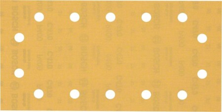 Sanding paper BOSCH Expert C470, for orbital sanders, 14 holes, 115x230mm, G40.0 10pcs. - Bosch Accessories