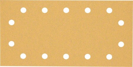 Sanding paper BOSCH Expert C470, for orbital sanders, 14 holes, 115x230mm, G80, 10pcs. - Bosch Accessories