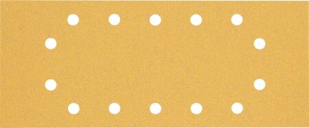 Sanding paper BOSCH Expert C470, for orbital sanders, 14 holes, 115x280mm, G80, 10pcs. - Bosch Accessories