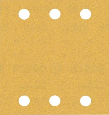 Sanding paper BOSCH Expert C470, for orbital sanders, 6 holes, 115x107mm, G180, 10pcs. - Bosch Accessories