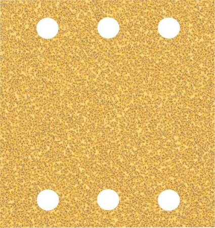 Sanding paper BOSCH Expert C470, for orbital sanders, 6 holes, 115x107mm, G40, 10pcs. - Bosch Accessories
