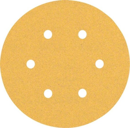 Sanding paper BOSCH Expert C470, for orbital sanders, 6 holes, 150mm, G100, 5pcs. - Bosch Accessories