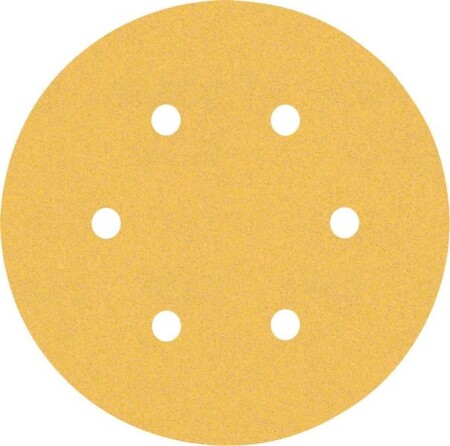 Sanding paper BOSCH Expert C470, for orbital sanders, 6 holes, 150mm, G120, 50pcs. - Bosch Accessories