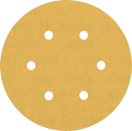 Sanding paper BOSCH Expert C470, for orbital sanders, 6 holes, 150mm, G180, 5pcs. - Bosch Accessories