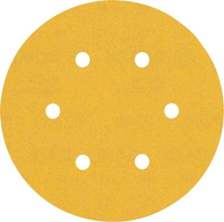 Sanding paper BOSCH Expert C470, for orbital sanders, 6 holes, 150mm, G240, 5pcs. - Bosch Accessories