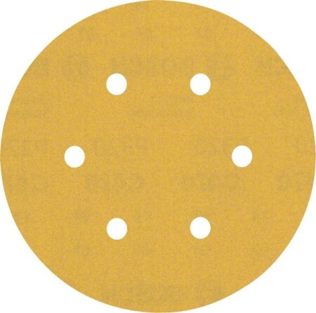 Sanding paper BOSCH Expert C470, for orbital sanders, 6 holes, 150mm, G320, 5pcs. - Bosch Accessories