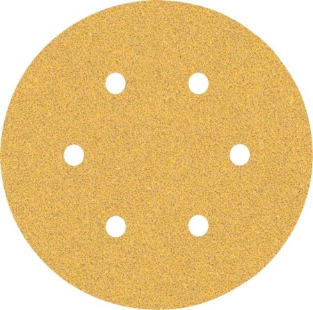 Sanding paper BOSCH Expert C470, for orbital sanders, 6 holes, 150mm, G60, 5pcs. - Bosch Accessories