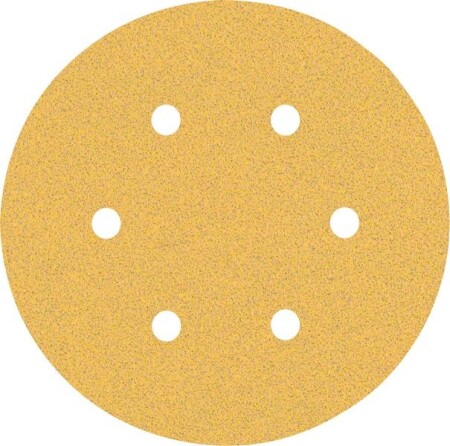 Sanding paper BOSCH Expert C470, for orbital sanders, 6 holes, 150mm, G80, 5pcs. - Bosch Accessories