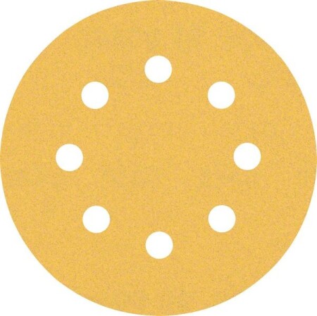 Sanding paper BOSCH Expert C470, for orbital sanders, 8 holes, 115 mm, G120, 5 pcs. - Bosch Accessories