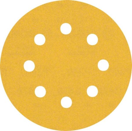 Sanding paper BOSCH Expert C470, for orbital sanders, 8 holes, 115 mm, G240, 5 pcs. - Bosch Accessories