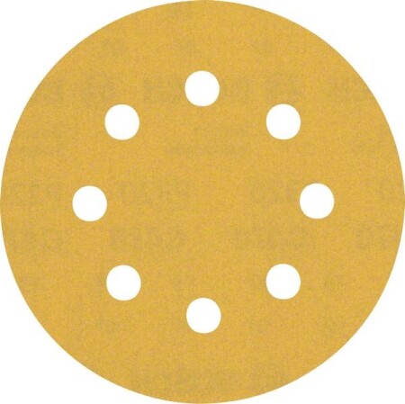Sanding paper BOSCH Expert C470, for orbital sanders, 8 holes, 115 mm, G320, 5 pcs. - Bosch Accessories