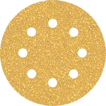 Sanding paper BOSCH Expert C470, for orbital sanders, 8 holes, 115 mm, G40, 5 pcs. - Bosch Accessories