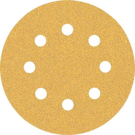 Sanding paper BOSCH Expert C470, for orbital sanders, 8 holes, 115 mm, G60, 5 pcs. - Bosch Accessories