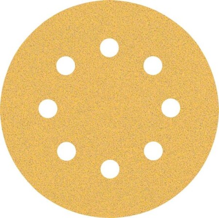 Sanding paper BOSCH Expert C470, for orbital sanders, 8 holes, 115 mm, G80, 5 pcs. - Bosch Accessories
