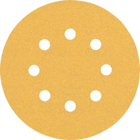Sanding paper BOSCH Expert C470, for orbital sanders, 8 holes, 125mm, G100, 50pcs. - Bosch Accessories