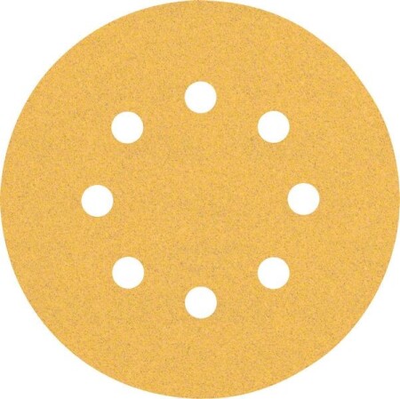 Sanding paper BOSCH Expert C470, for orbital sanders, 8 holes, 125mm, G100, 5pcs. - Bosch Accessories