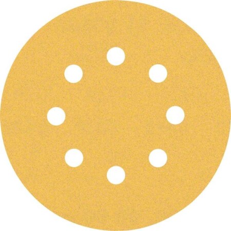 Sanding paper BOSCH Expert C470, for orbital sanders, 8 holes, 125mm, G120, 50pcs. - Bosch Accessories