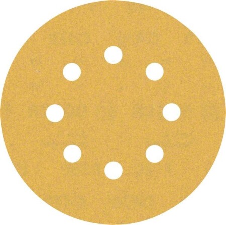 Sanding paper BOSCH Expert C470, for orbital sanders, 8 holes, 125mm, G180, 5pcs. - Bosch Accessories