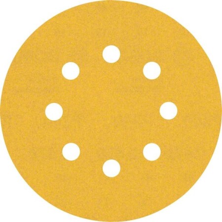 Sanding paper BOSCH Expert C470, for orbital sanders, 8 holes, 125mm, G240, 5pcs. - Bosch Accessories