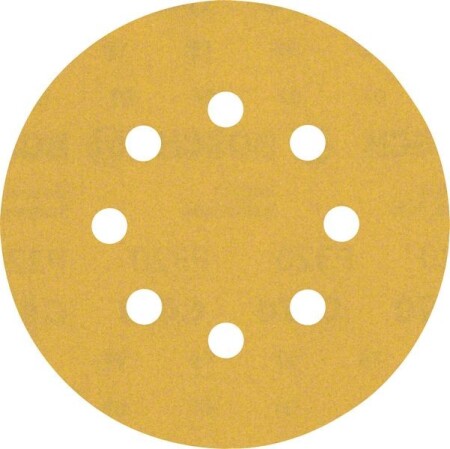 Sanding paper BOSCH Expert C470, for orbital sanders, 8 holes, 125mm, G320, 5pcs. - Bosch Accessories