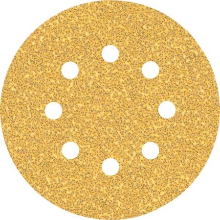 Sanding paper BOSCH Expert C470, for orbital sanders, 8 holes, 125mm, G40, 5pcs. - Bosch Accessories