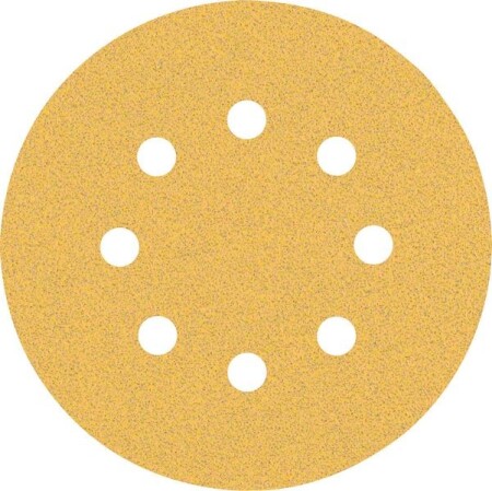 Sanding paper BOSCH Expert C470, for orbital sanders, 8 holes, 125mm, G80, 50pcs. - Bosch Accessories