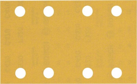 Sanding paper BOSCH Expert C470, for orbital sanders, 8 holes, 80x133mm, G320, 10pcs. - Bosch Accessories