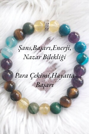 Şans-Başarı-Enerji-Nazar Bilekliği için Şifa Doğal Taş Bileklik AA Kalite - Nbs Beautiful Naturel Stones