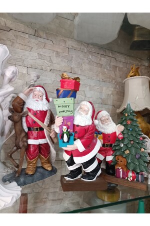 SANTA CLAUS HOLDING A PRESENT, NEW YEAR'S SANTA CLAUS BIBLO, NEW YEAR'S GIFT noel5 - ekinoksart